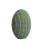 Circular Throw Pillow in Check With Me - Pine