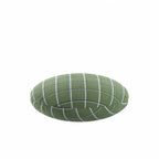 Circular Throw Pillow in Check With Me - Pine