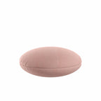 Circular Throw Pillow in Slubby Linen - Think Pink
