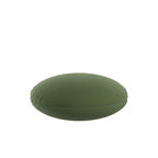 Circular Throw Pillow in Slubby Linen - Clover