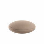 Circular Throw Pillow in Slubby Linen - Caramel