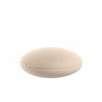 Circular Throw Pillow in Slubby Linen - Cream