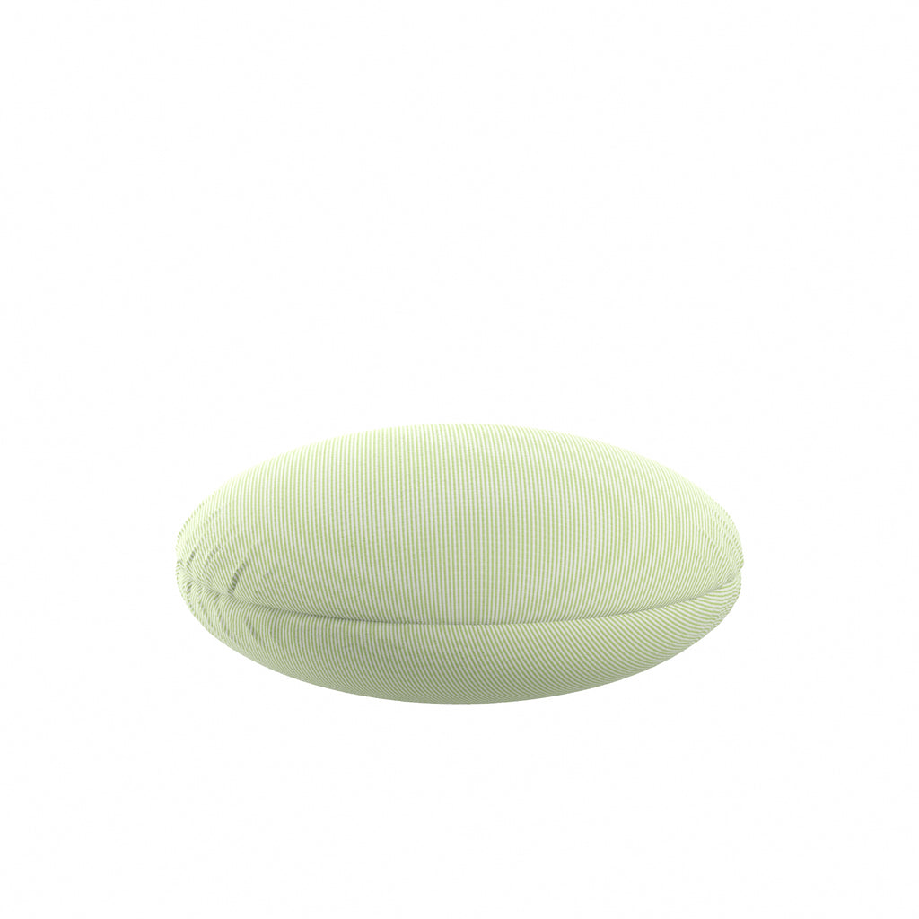 Circular Throw Pillow in Baldwin Grass