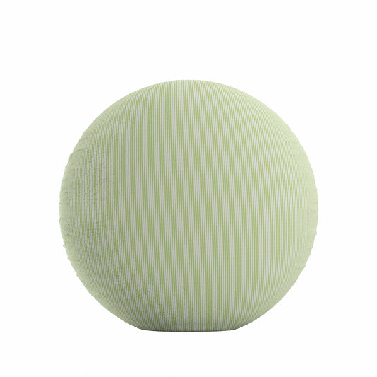 Circular Throw Pillow in Baldwin Grass