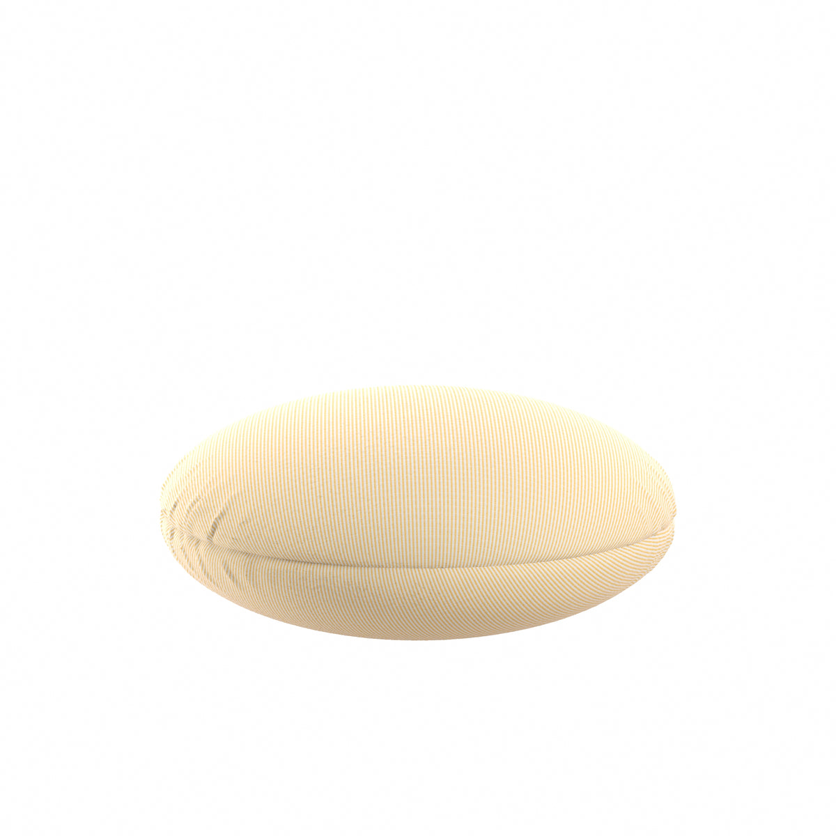 Circular Throw Pillow in Baldwin Goldenrod
