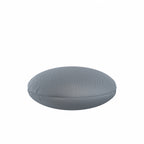 Circular Throw Pillow in Little White Line - Blueberry