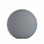 Circular Throw Pillow in Little White Line - Blueberry
