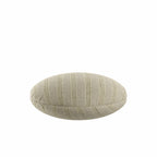 Circular Throw Pillow in Nautical Stripes - Beachy