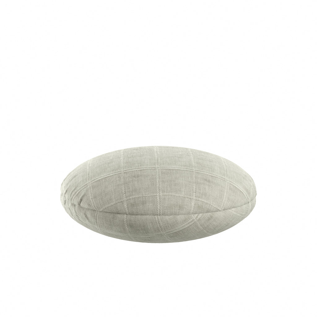 Circular Throw Pillow in Moray - Dove