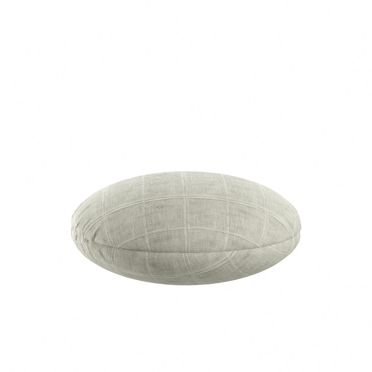 Circular Throw Pillow in Moray - Dove