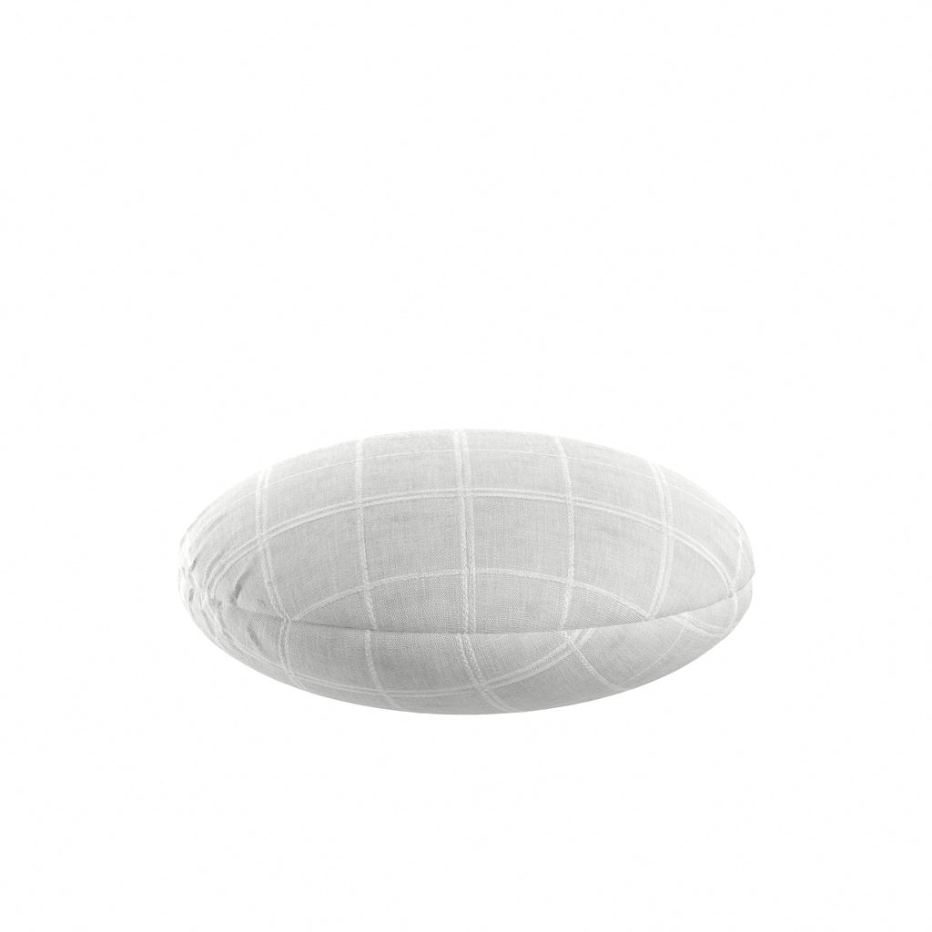 Circular Throw Pillow in Moray - Pearl
