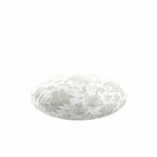 Circular Throw Pillow in Toile - Rich Cream