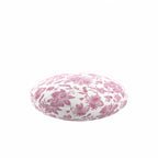 Circular Throw Pillow in Toile - Strawberry