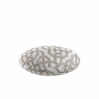 Circular Throw Pillow in Trellis Like It Is - Beige