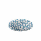 Circular Throw Pillow in Trellis Like It Is - Waves