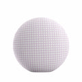 Circular Throw Pillow in Gingham - Lilac