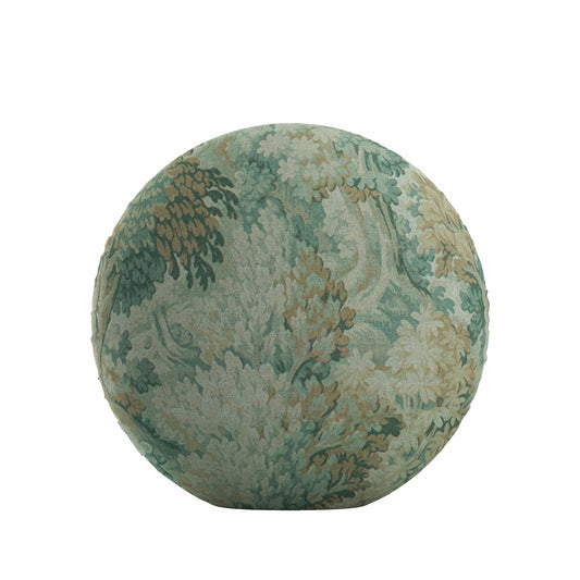 Circular Throw Pillow in Enchanted Forest - Mineral