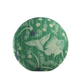 Circular Throw Pillow in Koi Pond - Green