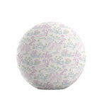 Circular Throw Pillow in Meadow - Lavender