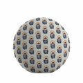 Circular Throw Pillow in Mini Florals - Pottery