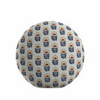 Circular Throw Pillow in Mini Florals - Pottery