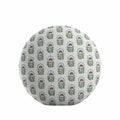 Circular Throw Pillow in Mini Florals - Sky Garden