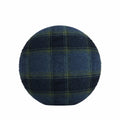 Circular Throw Pillow in Cozy Cabin - Ink
