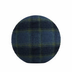 Circular Throw Pillow in Cozy Cabin - Ink