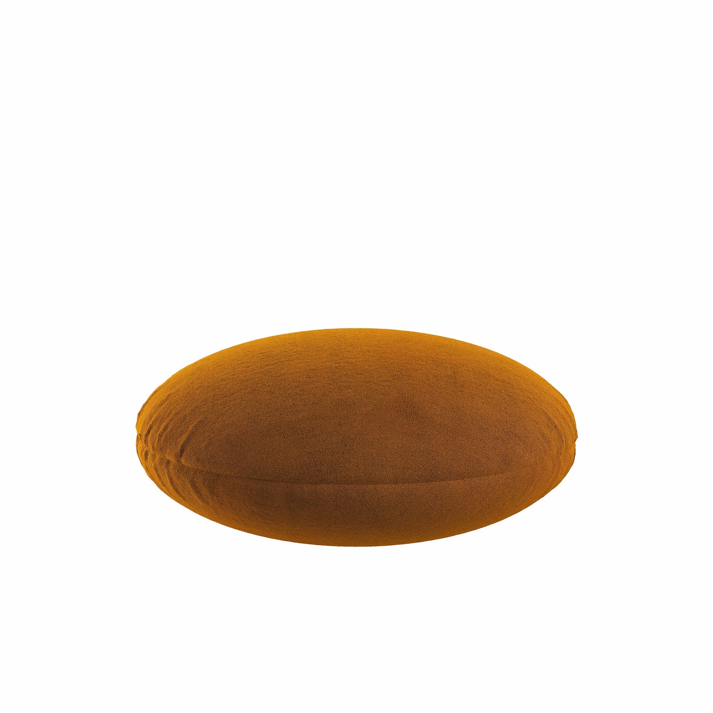 Circular Throw Pillow in Classic Velvet - Amber