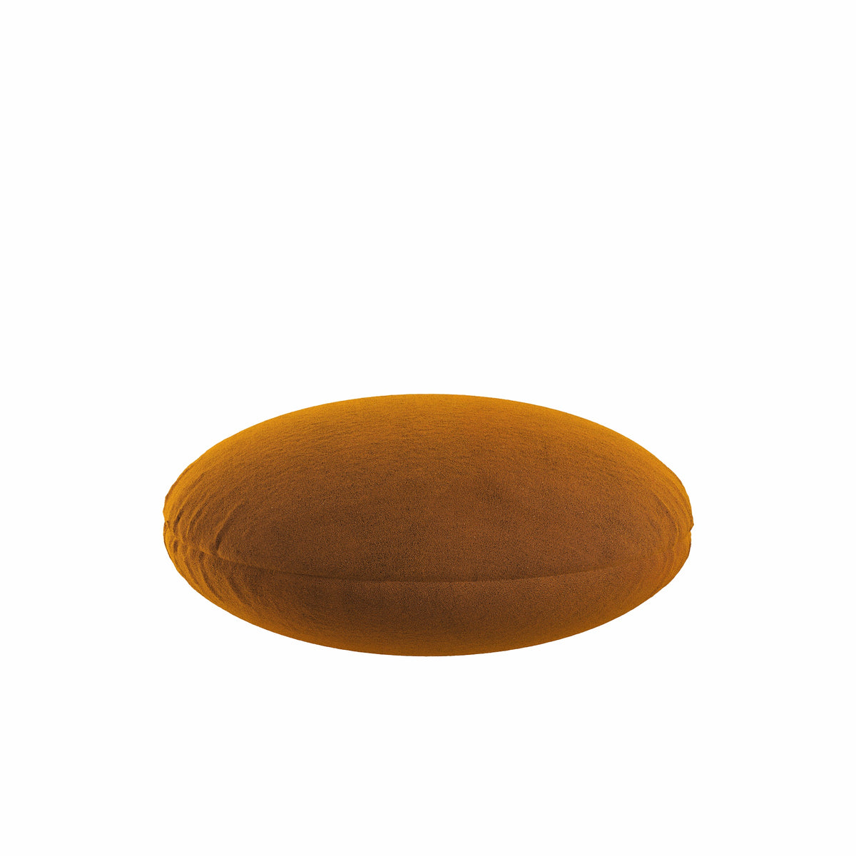 Circular Throw Pillow in Classic Velvet - Amber