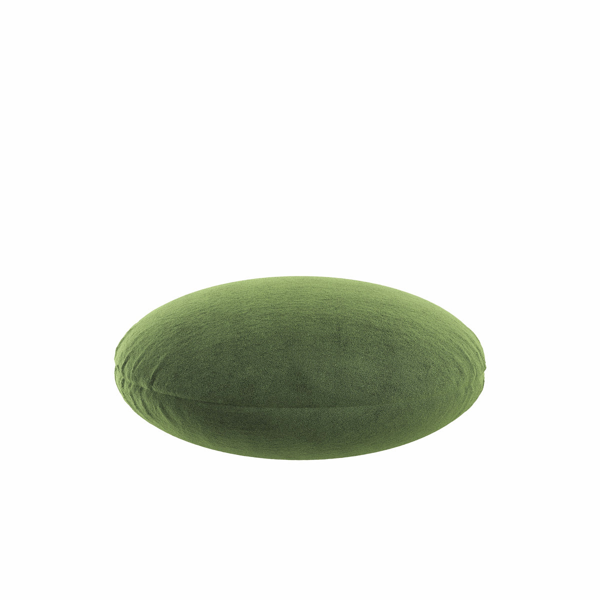 Circular Throw Pillow in Classic Velvet - Aloe