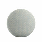 Circular Throw Pillow in Ditsy - Fresh Blue