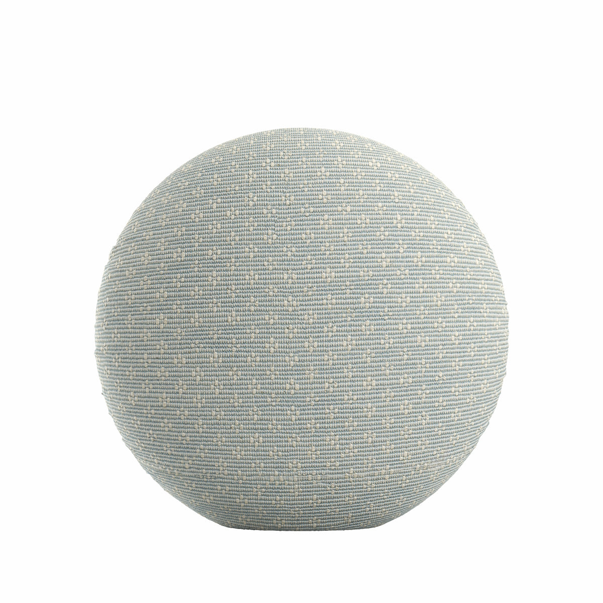Circular Throw Pillow in Ditsy - Fresh Blue