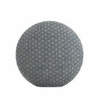 Circular Throw Pillow in Ditsy - Indigo