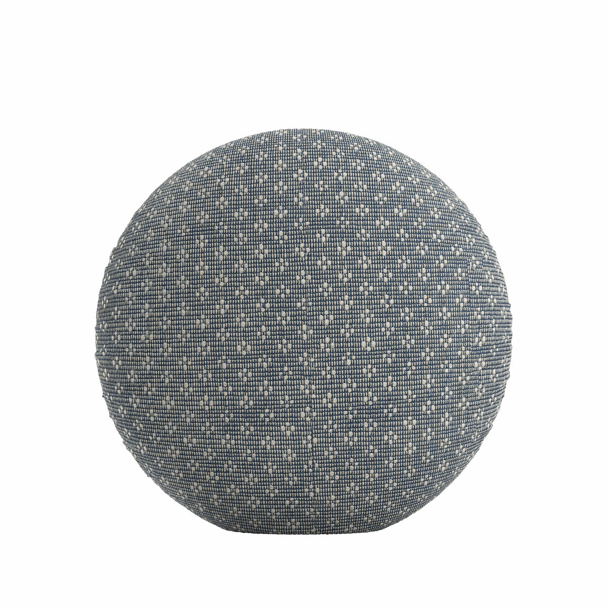 Circular Throw Pillow in Ditsy - Indigo