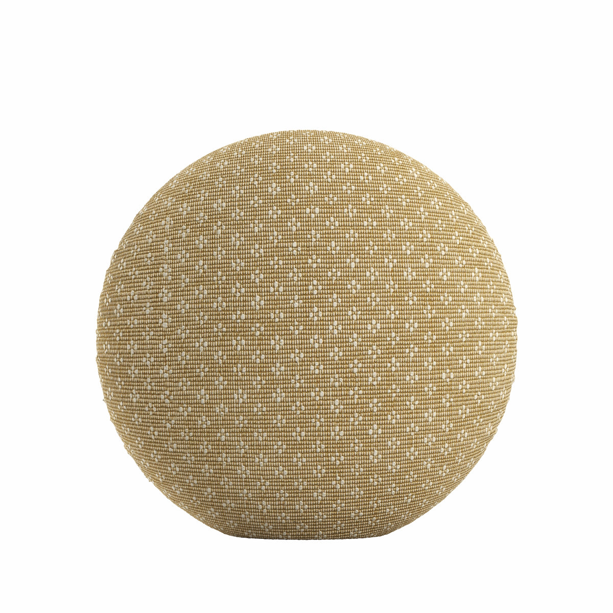 Circular Throw Pillow in Ditsy - Saddle