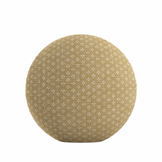 Circular Throw Pillow in Ditsy - Saddle