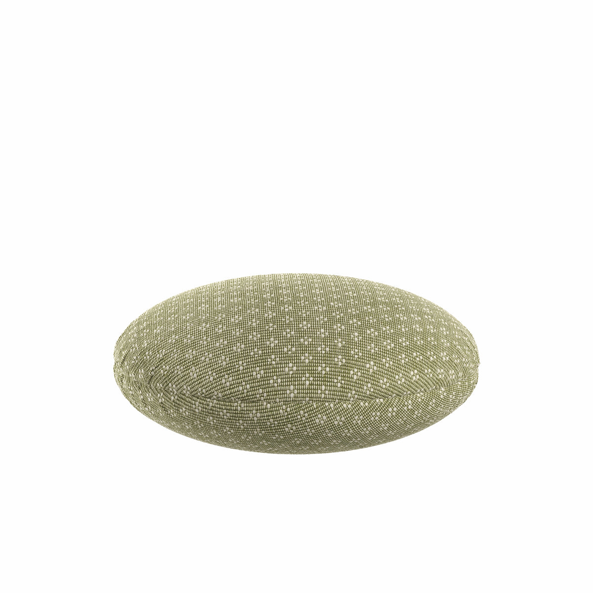 Circular Throw Pillow in Ditsy - Seaweed