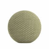 Circular Throw Pillow in Ditsy - Seaweed