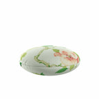 Circular Throw Pillow in Grandma's Floral - Coral
