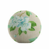 Circular Throw Pillow in Grandma's Floral - Pink