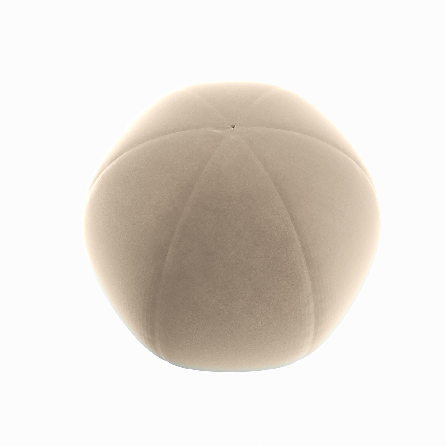 Round Pillow in Classic Velvet Taupe