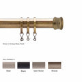 Newport Custom Cut Curtain Rod with Knox Finial