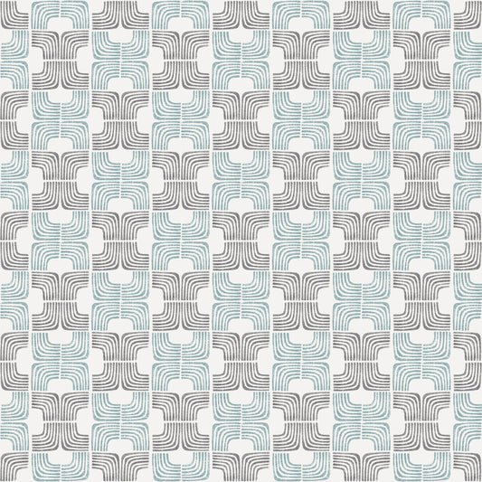 Flat Roman Shade in Groovy - Mint