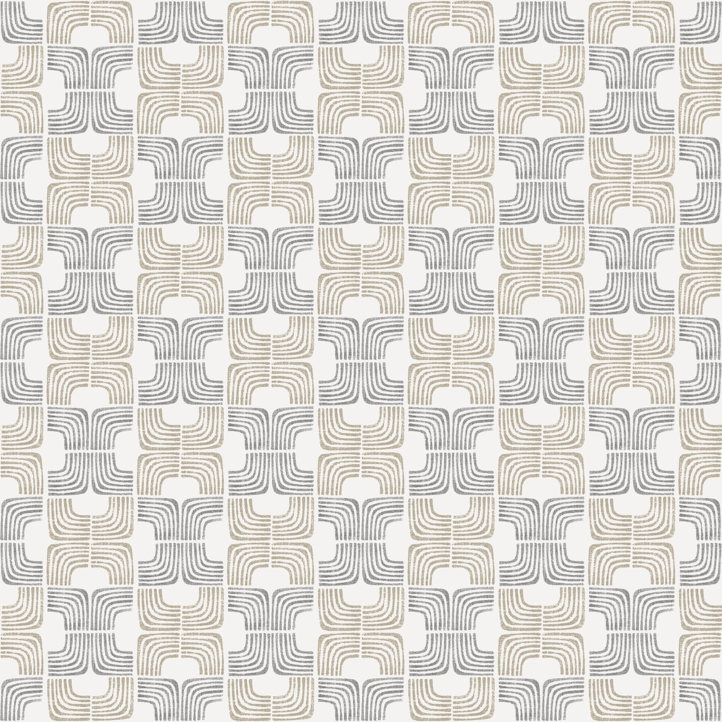 Flat Roman Shade in Groovy - Natural