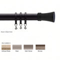 Newport Custom Cut Curtain Rod with Trumpet Finial