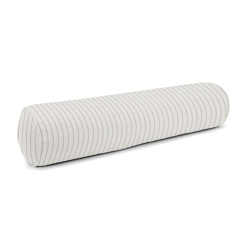Bolster Pillow in Sand Dollar Stripes