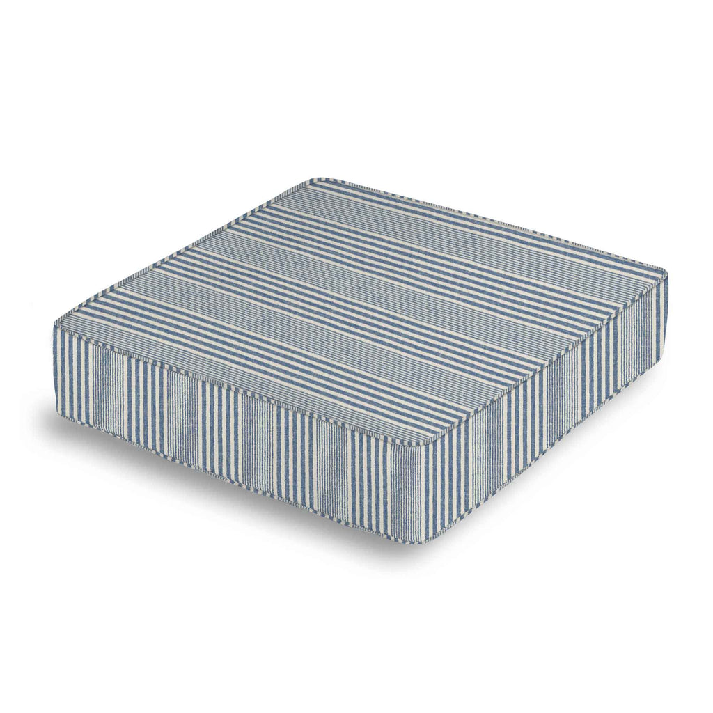 Box Floor Pillow in All Lined Up - Lake