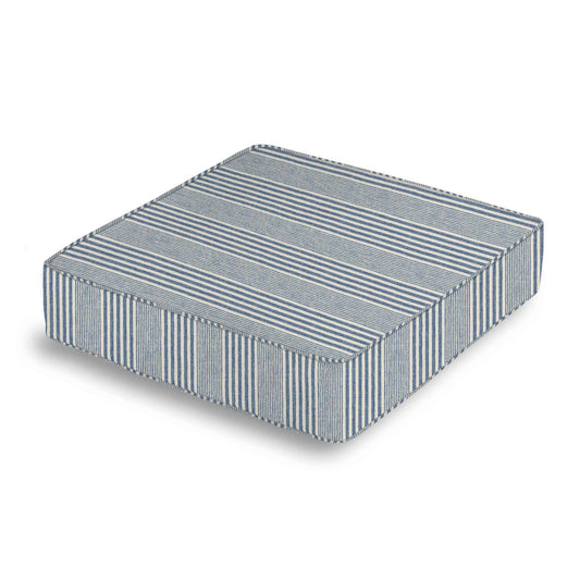 Box Floor Pillow in All Lined Up - Lake
