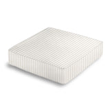 Box Floor Pillow in Sand Dollar Stripes